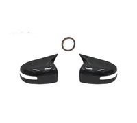 Boîtier Miroir Garniture De Coque Rétroviseur Latéral Pour Mitsubishi Pour Lancer X10 EX Et Pour EVO 2013-2016 Couverture Coque(With Lamp Carbon)