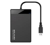 Boîtier mobile USB 3.0 de 2,5 pouces pour disques durs mécaniques, disques durs à états solides, boîtier dur pour ordinateur portable