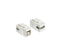 Adaptateur USB 2.0 Delock 1982627 - [1x USB 2.0 type A femelle - 1x USB 2.0 type B femelle] - blanc