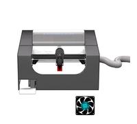 Boîtier modulaire pour graveur Ray5 avec panneaux ignifuges, assemblage amélioré et sans outils, réduction du bruit et fenêtre transparente à dégagement rapide