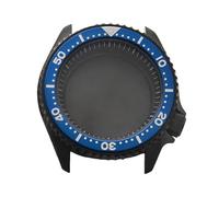 Boîtier Montre 42 mm PVD Noir Plongée Couronne à 4 Heures Acier 316L Compatible avec Mouvement NH36A pour Seiko SKX/007/5 Sports