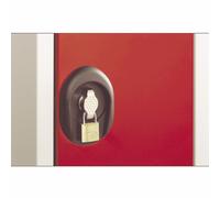 Boîtier moraillon porte-cadenas Vestiaire métal Team Color