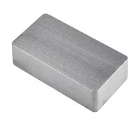 Boîtier moulé sous pression en aluminium argenté IP54 étanche à la poussière Boîte à instruments électrique avec vis pour électronique 1590A 1590B 1590BB (1590B (112 x 60 x 31 mm))