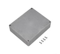 Boîtier moulé sous pression en aluminium argenté IP54 étanche à la poussière Boîte à instruments électrique avec vis pour électronique 1590A 1590B 1590BB (1590XX (145 x 121 x 39 mm))