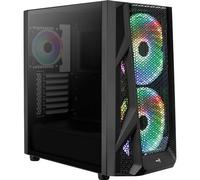 Boitier Moyen Tour ATX AeroCool AirHawk Duo RGB avec panneaux vitrés (Noir)