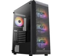 Boitier PC Moyen Tour ATX AeroCool Beam v2 RGB avec panneaux vitrés - Noir