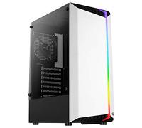 Boitier Moyen Tour ATX AeroCool Bionic RGB avec panneau vitré, Blanc