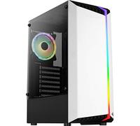 Aerocool Boîtier Moyen Tour ATX Bionic V2 RGB avec panneau vitré Blanc