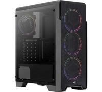 Boitier Moyen Tour ATX AeroCool Ore-G Saturn V2 RGB avec panneau vitré (Noir)