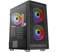 Boitier Moyen Tour ATX AeroCool Graphite RGB avec panneau vitré (Noir)