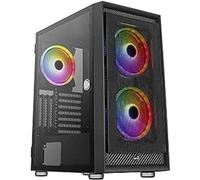 Boitier Moyen Tour ATX AeroCool Graphite RGB avec panneau vitré (Noir) G