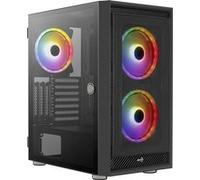 Boitier Moyen Tour ATX AeroCool Graphite RGB avec panneau vitré (Noir) G