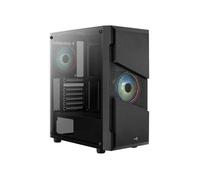 Aerocool Menace Saturn RGB Boîtier Tour Noir Verre trempé