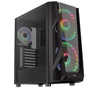 Boitier Moyen Tour ATX AeroCool NightHawk Duo RGB avec panneaux vitrés (Noir)