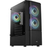Aerocool Boîtier PC Quantum Mesh V3 – tour midi, fenêtre et LED RVB – Noir