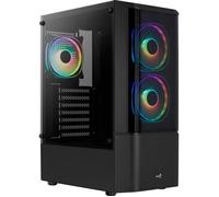 Boitier Moyen Tour ATX AeroCool Quantum RGB v3 avec panneaux vitrés (Noir)