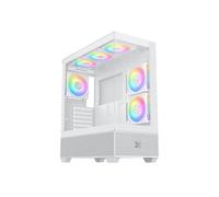 Xigmatek Boîtier moyen tour ATX Alphard RGB avec panneaux vitrés Blanc