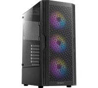 Boitier Moyen Tour ATX Antec AX20 RGB avec panneau vitré (Noir)