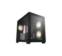 FSP GROUP Boîtier moyen tour ATX CMT380 RGB panneaux vitrés Noir