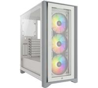 Corsair iCUE 4000X (E-ATX, Mini ITX, mATX, ATX), Boîtier PC, Blanc