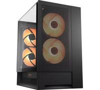 Cougar Gaming – Boîtier PC OmnyX – Moyen tour ATX, 4 ventilateurs ARGB PWM, panneaux vitrés, GPU vertical jusqu'à 380 mm – Noir