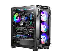 Boîtier Moyen Tour ATX Dark Fleet DF600 Flux RGB avec Panneau Vitré, Noir
