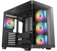 DeepCool boîtier PC CG530U 4F moyen tour ARGB panneau latéral verre trempé Noir