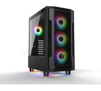 Boitier Moyen Tour ATX Gamdias Athena M6 Lite RGB avec panneaux vitrés (Noir)