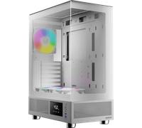 Boitier Moyen Tour ATX Gamdias Atlas E1 RGB avec panneaux vitrés (Blanc)