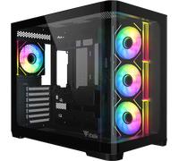 Boitier Moyen Tour ATX iTek Dark Cave Curved (Noir)