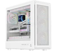 Boitier Moyen Tour ATX iTek Meshcore 36W ARGB avec panneau vitré (Blanc)