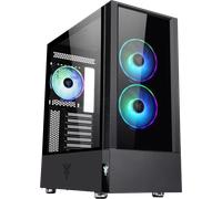 Boitier Moyen Tour ATX iTek Vertibra Q210 RGB avec panneaux vitrés (Noir)