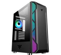 Boîtier Moyen Tour ATX Vertibra X210 RGB avec Panneau Vitré, Noir