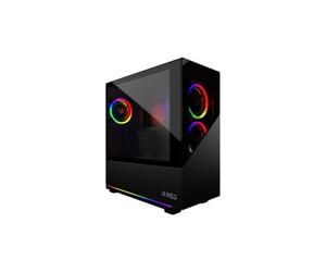 Boitier Moyen Tour Atx M.red Death Rainbow Rgb Avec Panneaux Vitrés (