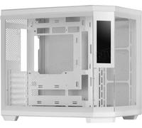 Boitier Moyen Tour ATX Mars Gaming MC-3T Core LCD avec panneaux vitrés (Blanc)