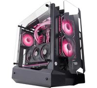 Mars Gaming Boîtier Gaming ATX MC-Edge — Open Air, triple panneau verre trempé, USB-C, Noir