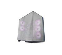 MARS GAMING MC-3GFPRO, Boîtier Gaming ATX, Triple Verre Chromé, 2X Ventilateurs ARGB 120mm, Montage Vertical des Cartes Graphiques, Tour PC avec Support Watercooling Jusqu’à 360mm, Fibre de Carbone