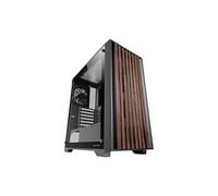 Mars Gaming MC-Wood, Boîtier PC ATX, Panneau Frontal en Bois, Fenêtre Latérale en Verre Trempé, Ventilateur FDB 120mm, Refroidissement Liquide jusqu'à 360mm, Double Chambre, Semi-Tour PC, Noir