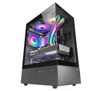 Mars Gaming – Boîtier Gaming ATX MC-XO – Double verre trempé 90°, FRGB 12cm, SIDECOOL – Noir