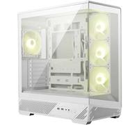 MSI MAG PANO 130R PZ White Boîtier PC Moyen Tour - Compatible avec Les GPU de 400 mm de Long, filtres à poussière, USB Type-C 20 GB/s, Compatible Cartes mères ATX et Micro ATX à connecteurs arrière