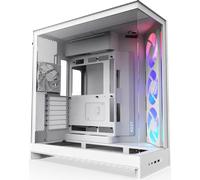 NZXT H9 Flow RGB (2025) White - Boîtier E-ATX blanc avec fenêtre
