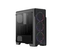 Boitier Moyen Tour ATX AeroCool Ore-G Saturn V2 RGB avec panneau vitré (Noir)