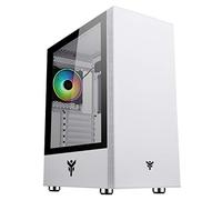 Boîtier Moyen Tour ATX Vertibra S210 RGB avec Panneau Vitré, Blanc