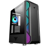 Boîtier Moyen Tour ATX Vertibra X210 RGB avec Panneau Vitré, Noir