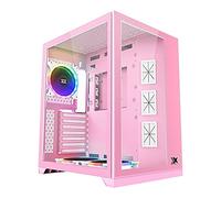 Boitier Moyen Tour ATX Xigmatek Aquarius S Queen RGB avec Panneaux vitrés (Rose)