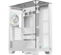 Boitier Moyen Tour ATX XYZ Trifecta Hydrotemp RGB avec panneaux vitrés (Blanc) avec Watercooling
