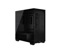 Corsair Boîtier ATX Mid-Tower 3500X – Verre trempé panoramique – Sans ventilateurs – Noir