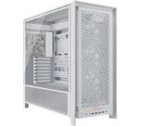 CORSAIR Frame 5000D RS Boîtier Modulaire Mid-Tower à Haut Débit d'air - 4X Ventilateurs RS Pré-Installés, Système de Support pour Ventilateur InfiniRail - Blanc