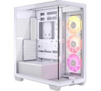 Boitier Moyen Tour E-ATX Corsair iCue Link 3500X RGB avec panneaux vitrés (Blanc)