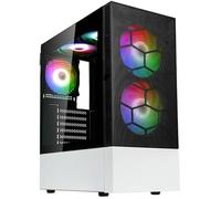 Tour midi Kolink Kolink Observatory MX Mesh ARGB Midi Tower Case - Black/White Boîtier, Boîtier gaming, Boîtier PC noir-blanc
